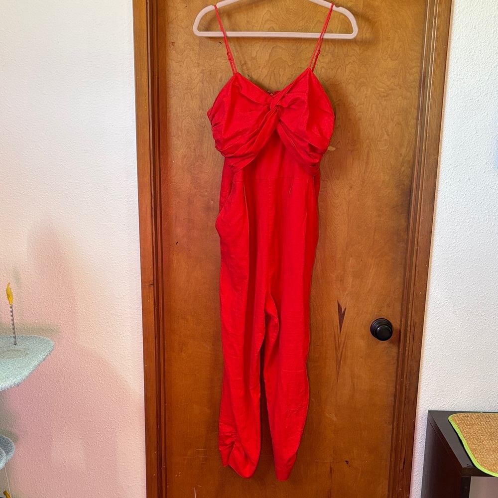 FARM Rio Vibrant Red Jumpsuit